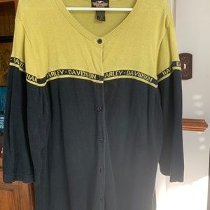 Harley Davidson vintage pkus size sweater. Worn but in goid shape